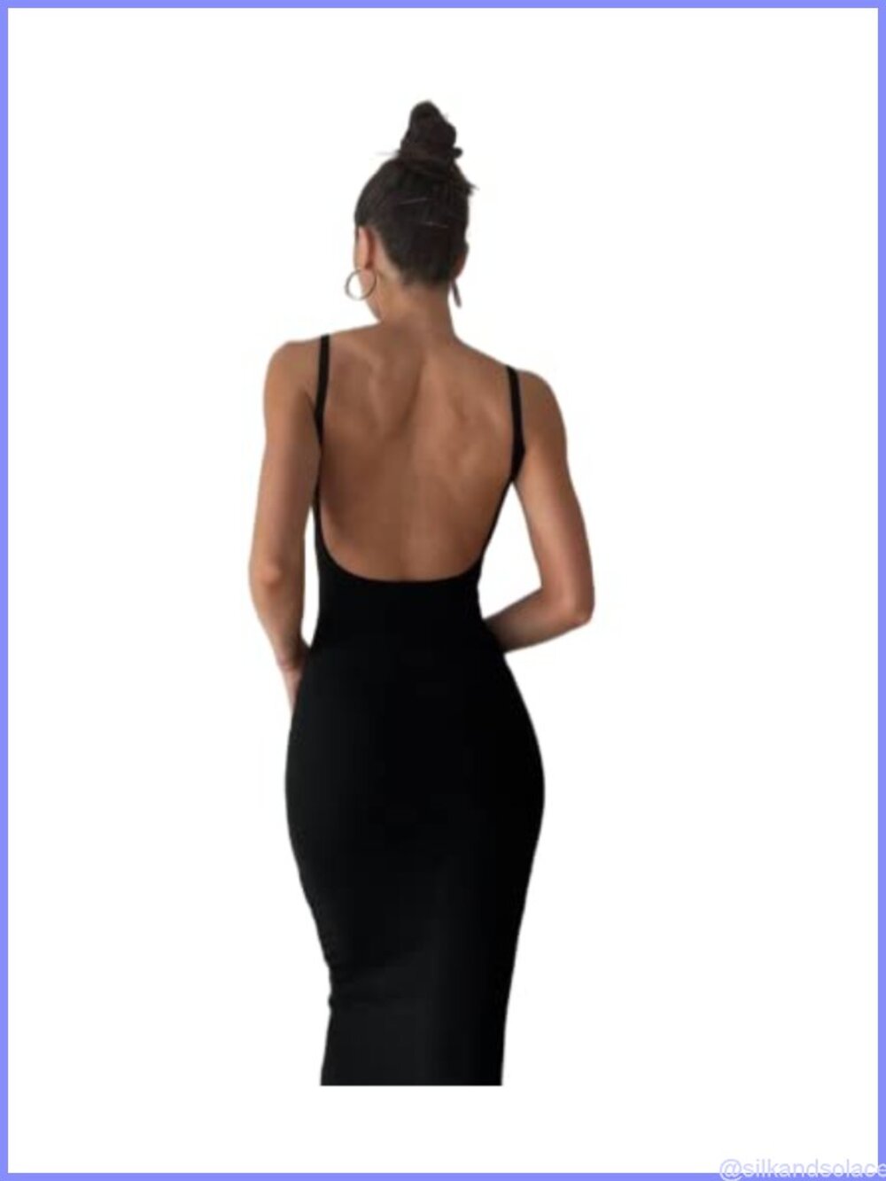 Women Bodycon Backless Maxi Tank Dress Sleeveless Slit Formal Party
